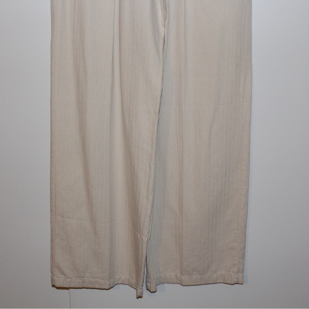 Cream linen pants